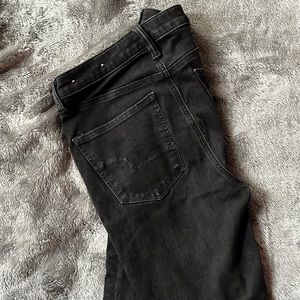 American Eagle Outfitters black skinny super high waisted “The Dream Jean”.